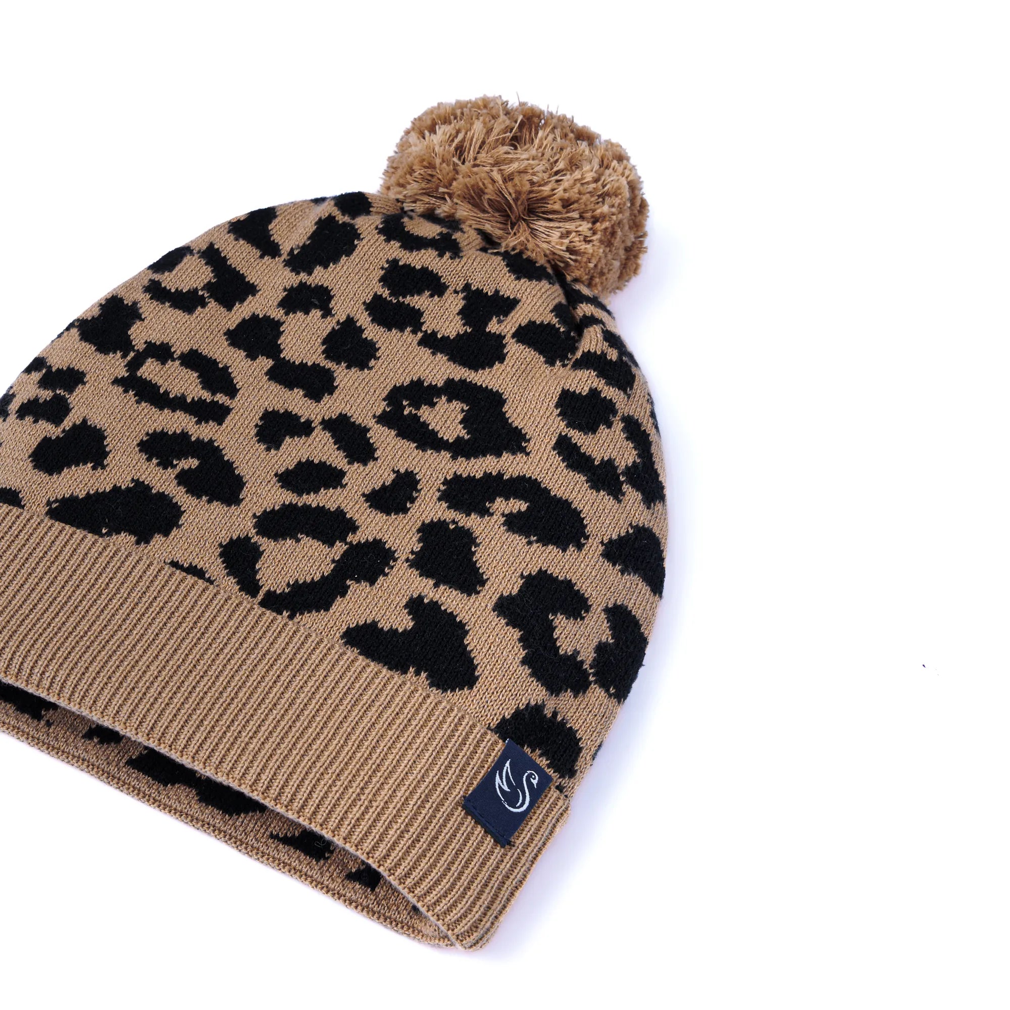 Leopard Baby Knit Beanie