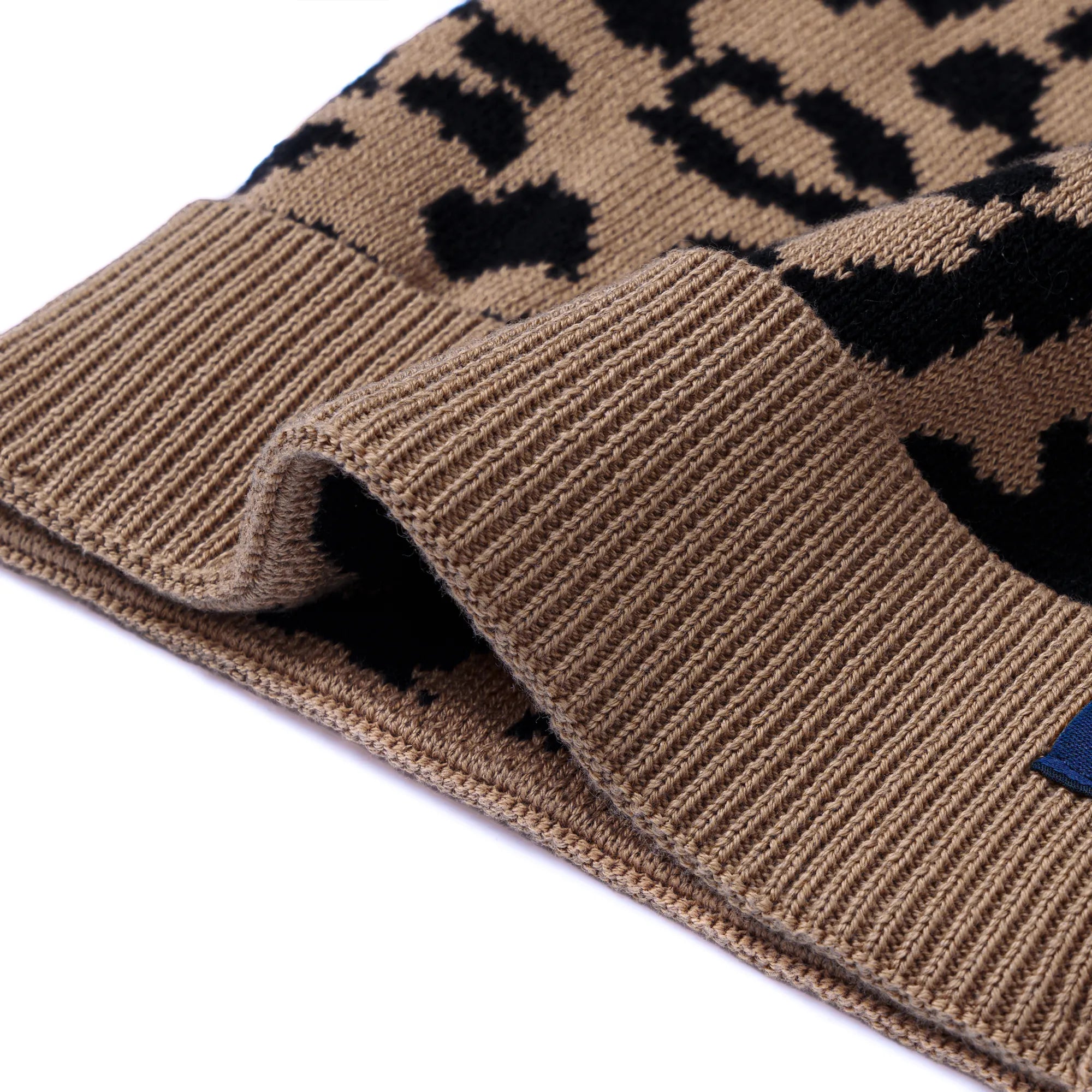 Leopard Baby Knit Beanie