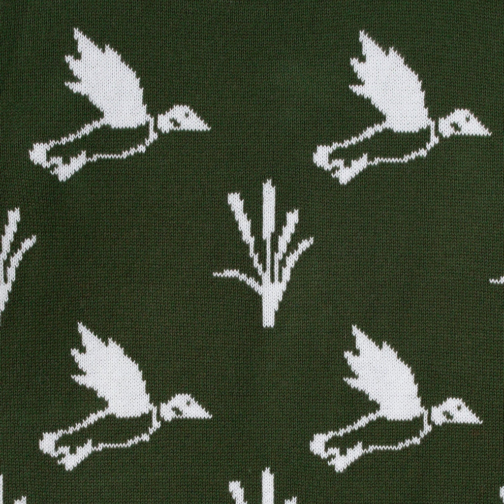 Mallard Duck Knit Long Sleeve Crewneck Sweater