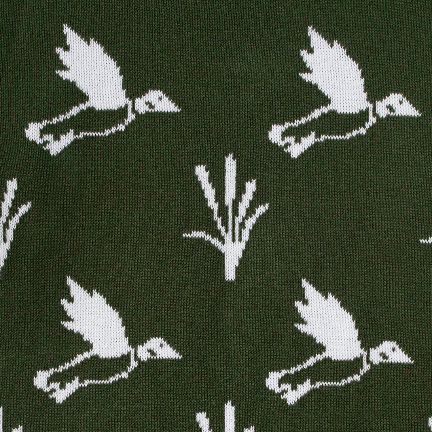 Mallard Duck Knit Long Sleeve Crewneck Sweater