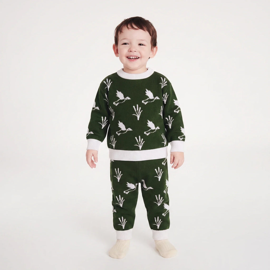 Mallard Duck Knit Jogger Pants