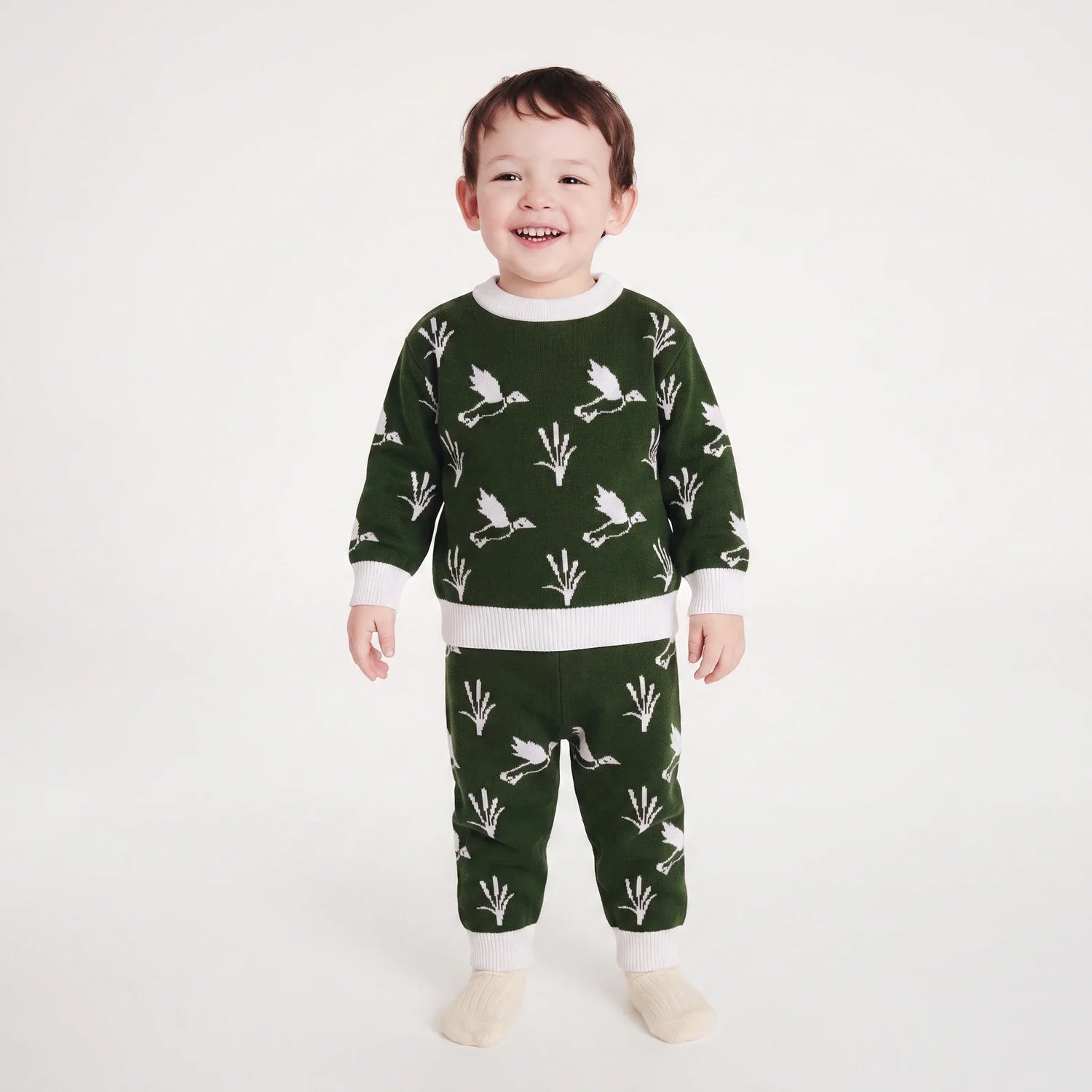 Mallard Duck Knit Jogger Pants