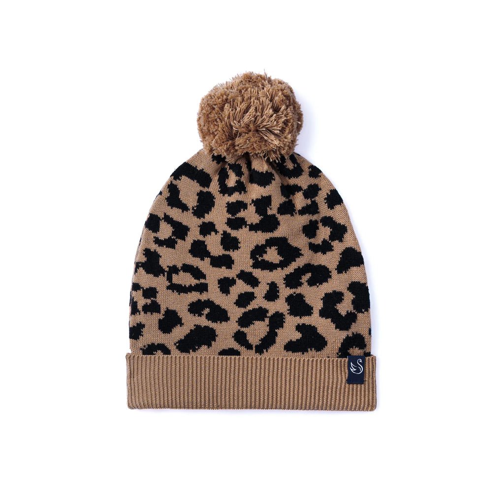 Leopard Baby Knit Beanie