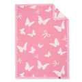 Butterfly Jacquard Knit Baby Blanket