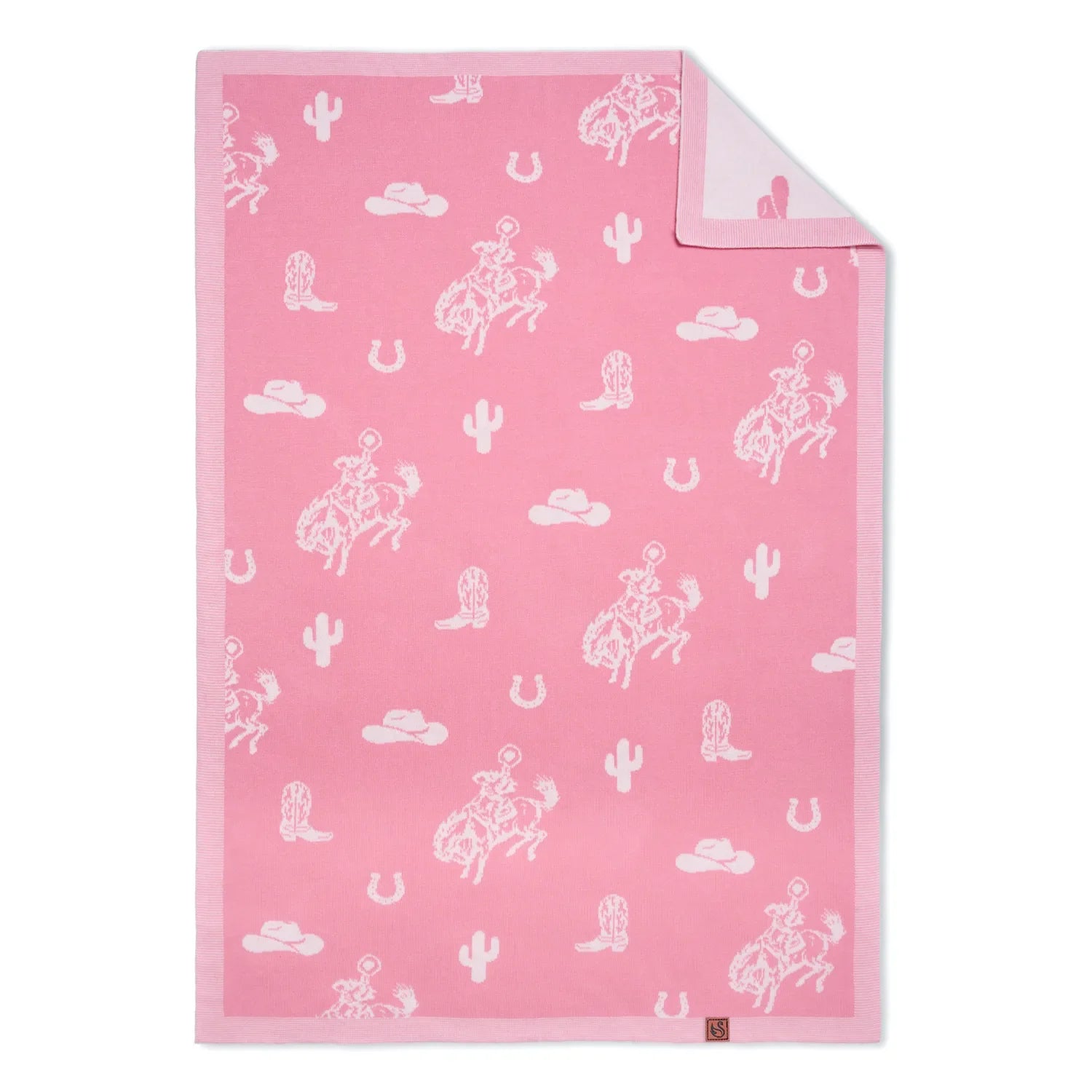 Cowgirl Jacquard Knit Baby Blanket