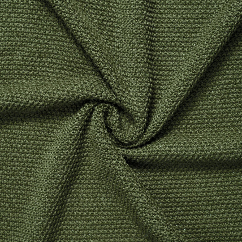Heirloom Lace Knit Baby Blanket in Forest Green