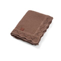 Heirloom Lace Knit Baby Blanket in Mocha