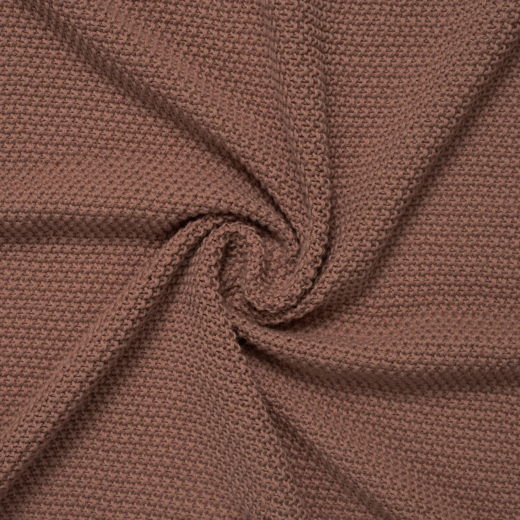 Heirloom Lace Knit Baby Blanket in Mocha