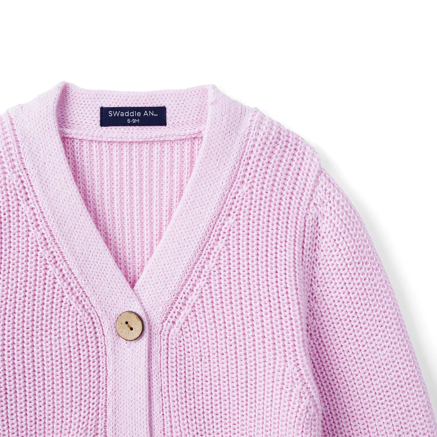 Classic Cardigan with Pockets in Lilac