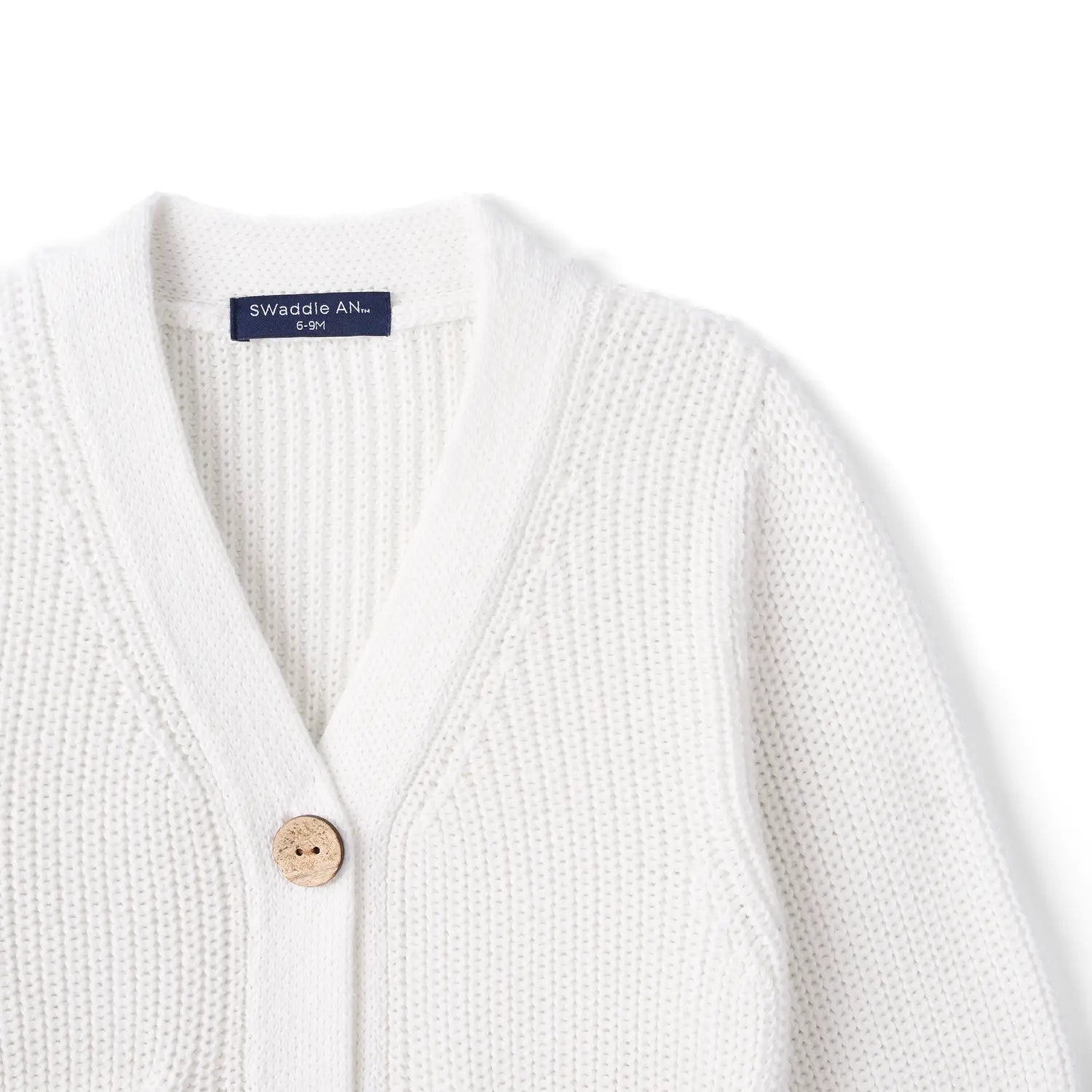 Classic Cardigan with Pockets in White