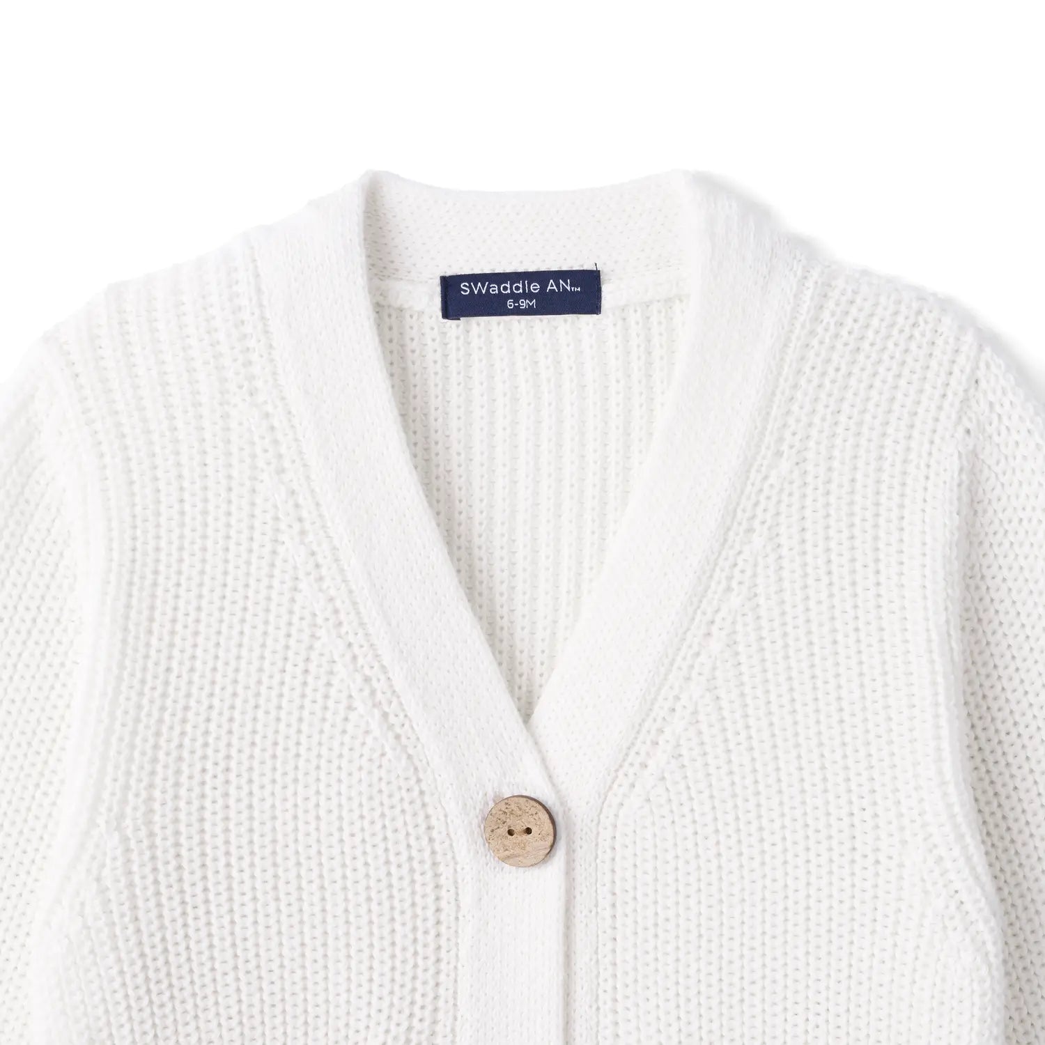 Classic Cardigan with Pockets in White