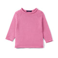 Knit Rollneck Baby Sweater in Rose Pink