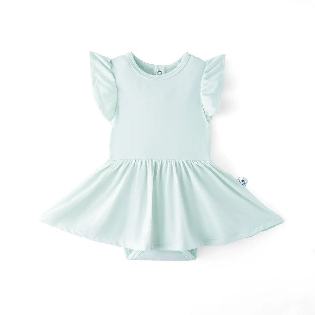 Twirl Bodysuit Dress in Mint