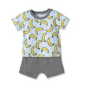 Banana Split Bamboo T-Shirt & Cotton Shorts Set for Boys