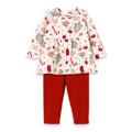 Girls' Christmas Tunic Set – Bamboo Holiday Outfit Set