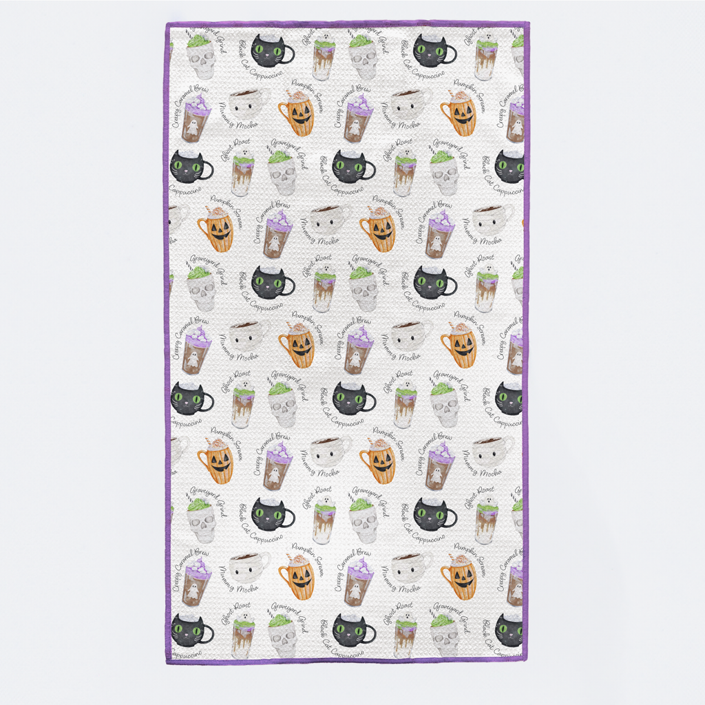 Freshly Boo'd Coffee Halloween Kitchen Towel