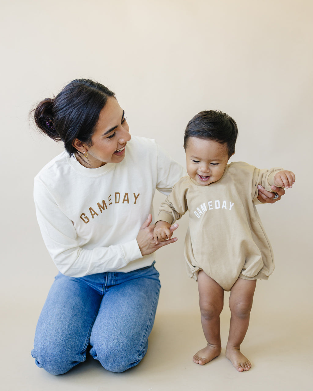 Gameday Sweatshirt Bubble Romper