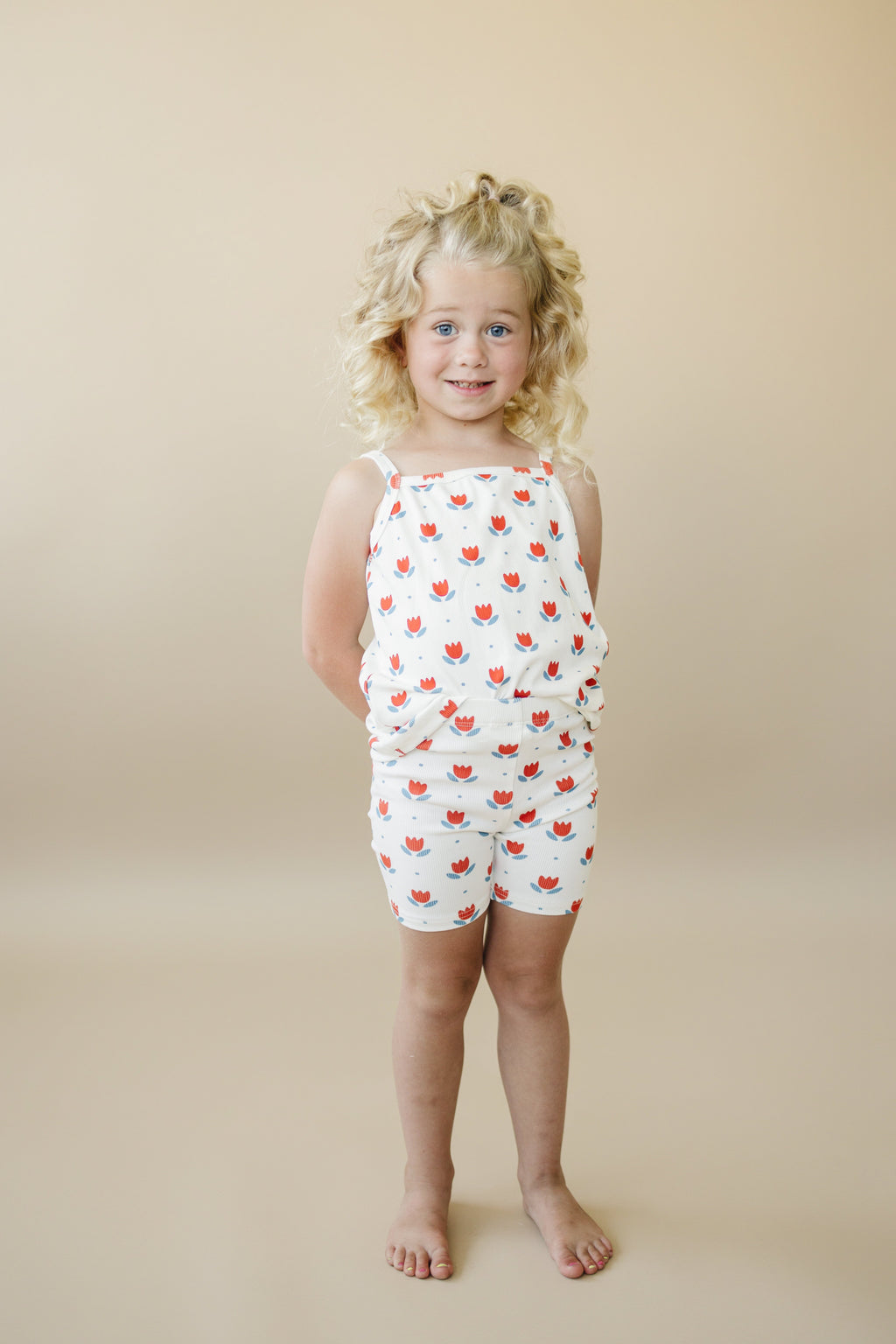Red White & Blue Tulip Ribbed Bamboo 2pc Tank Set *Sizes 4T-6 left