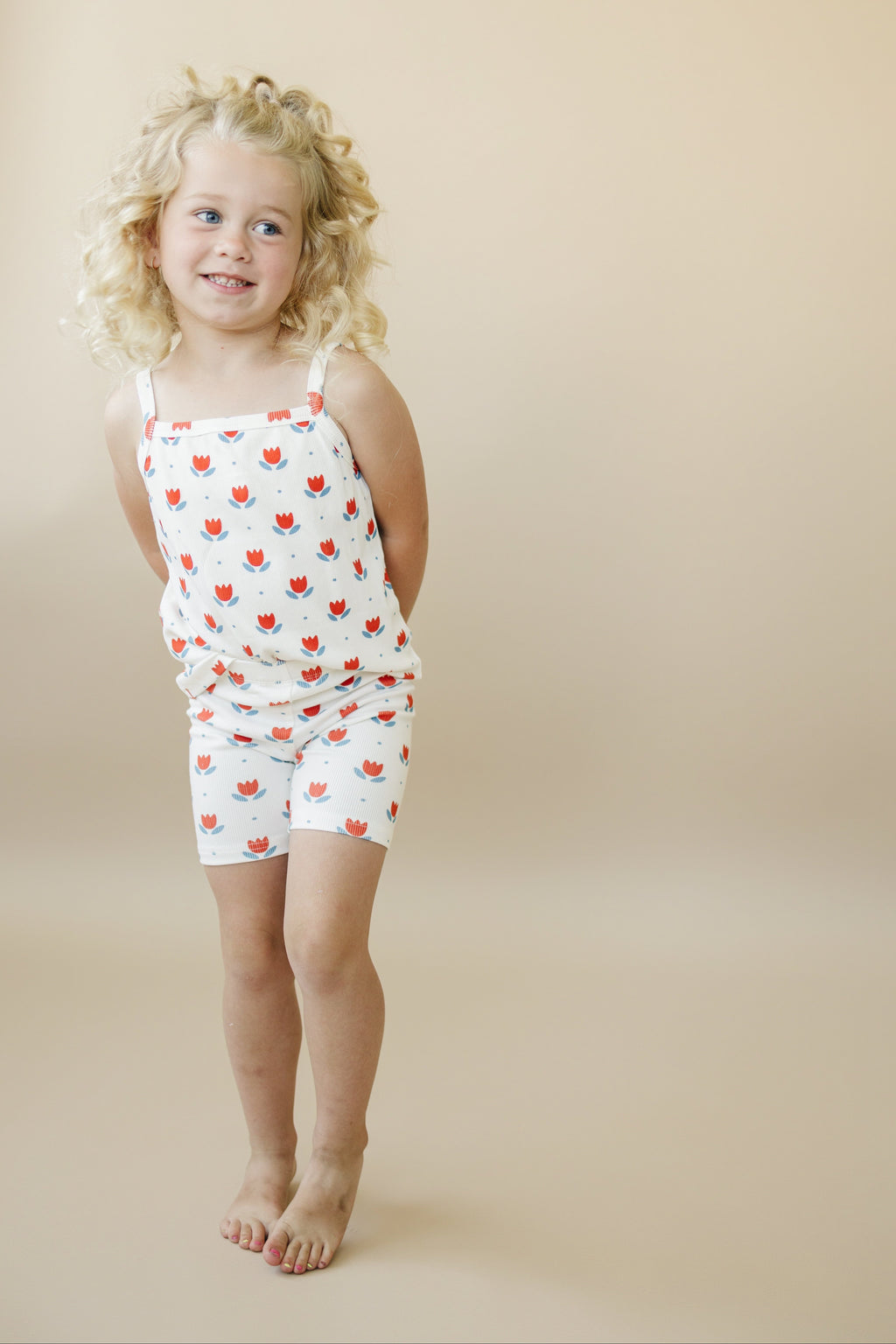 Red White & Blue Tulip Ribbed Bamboo 2pc Tank Set *Sizes 4T-6 left