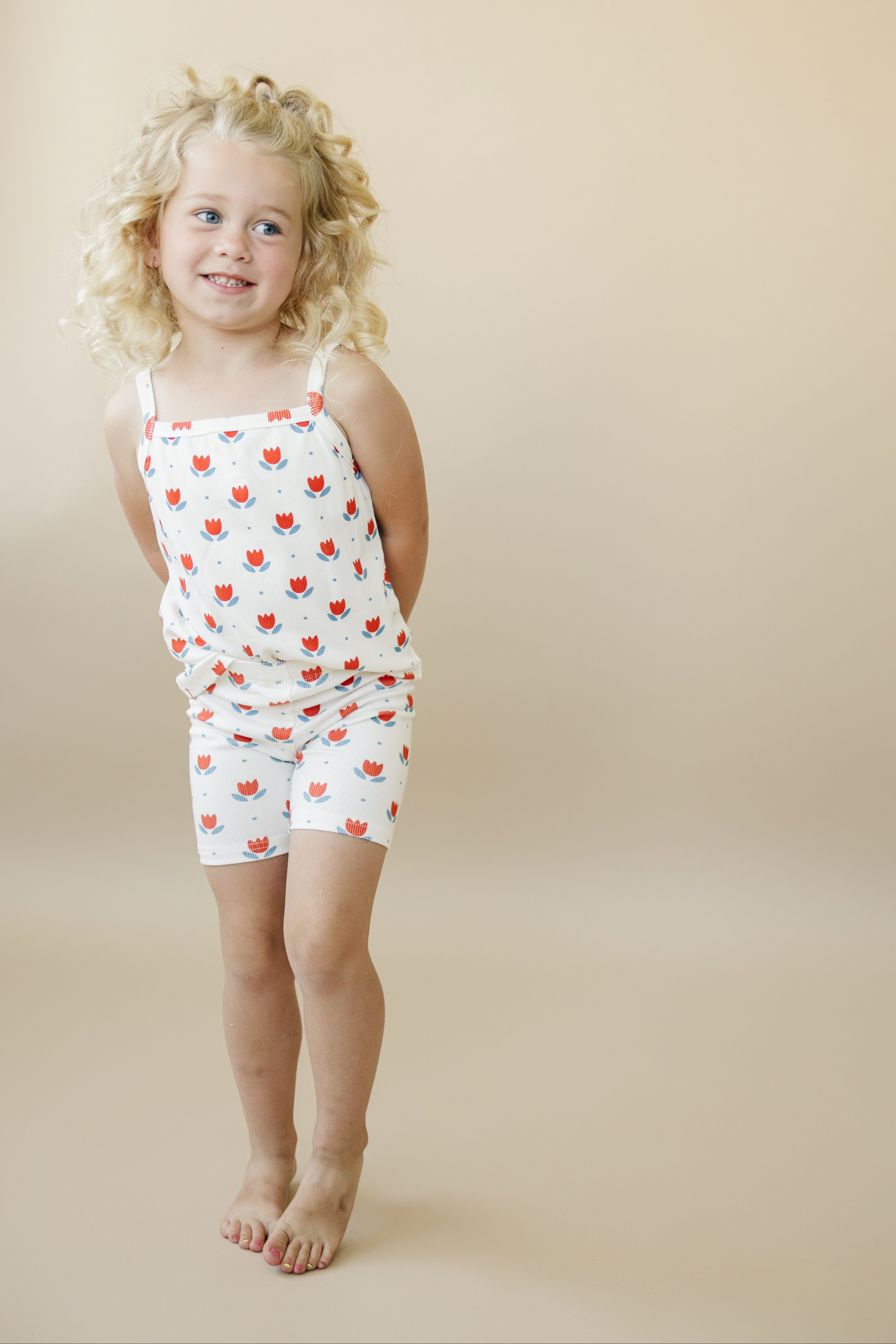 Red White & Blue Tulip Ribbed Bamboo 2pc Tank Set *Sizes 4T-6 left