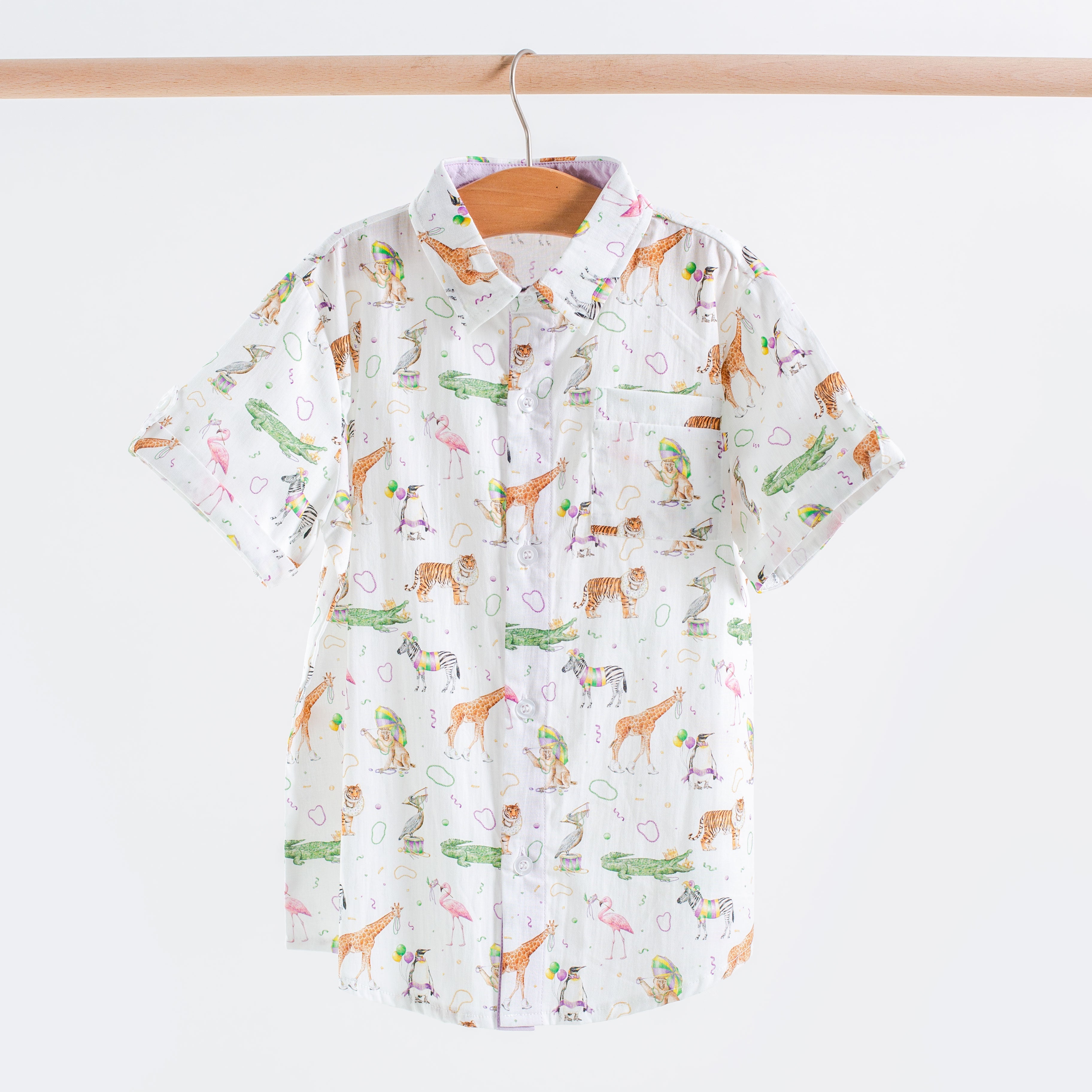 Zoo Krewe Short Sleeve Collared Shirt