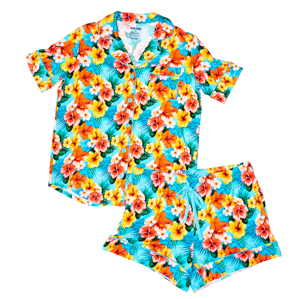 Button-Up Luxe Short Pajamas