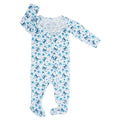 Blue Crabs Zipper Footie