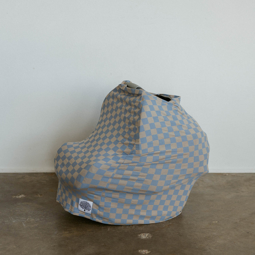 Multi-use Cover, Stormy Blue Checker