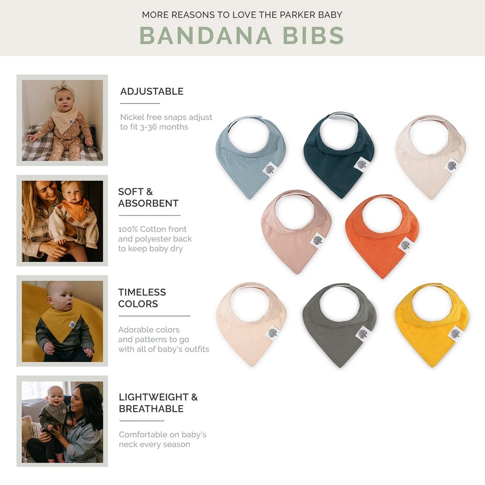 Dune Bandana Bib Set (8 pack)