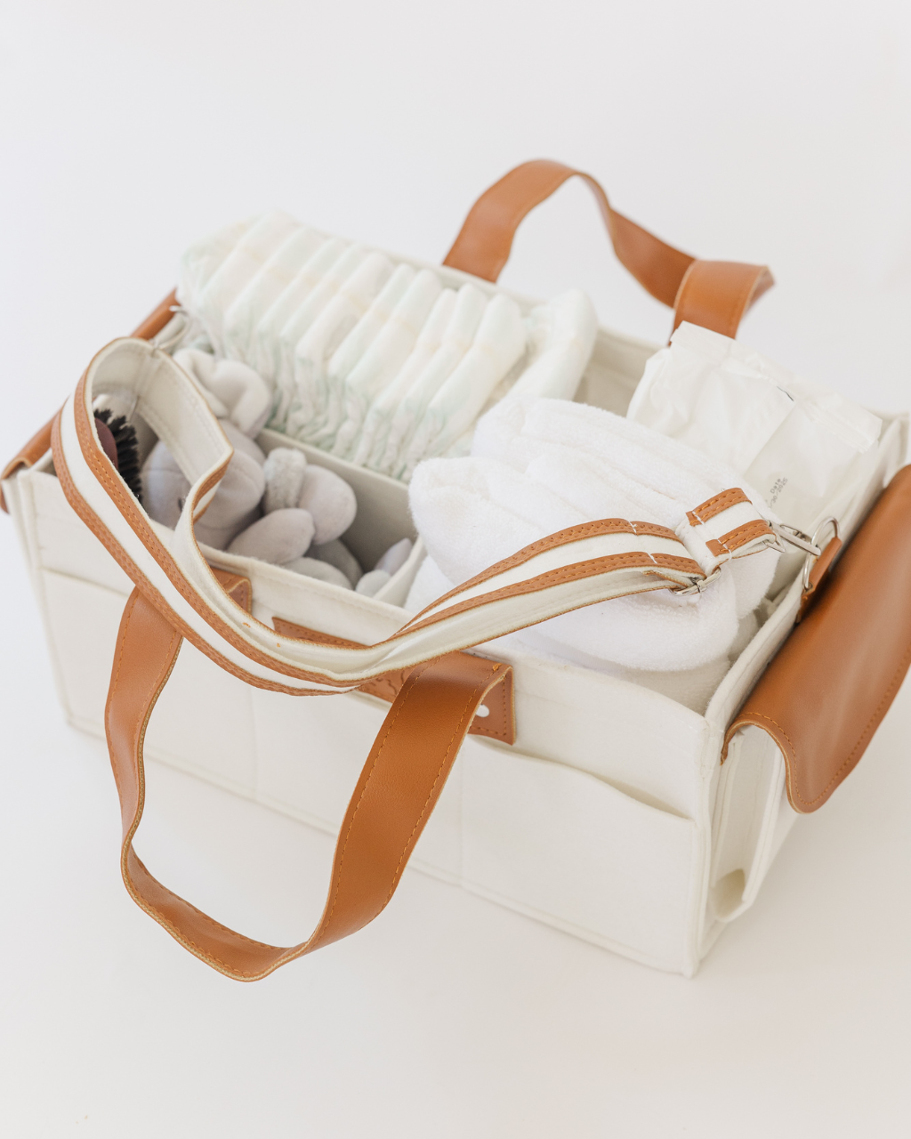 Magnolia Cream Diaper Caddy