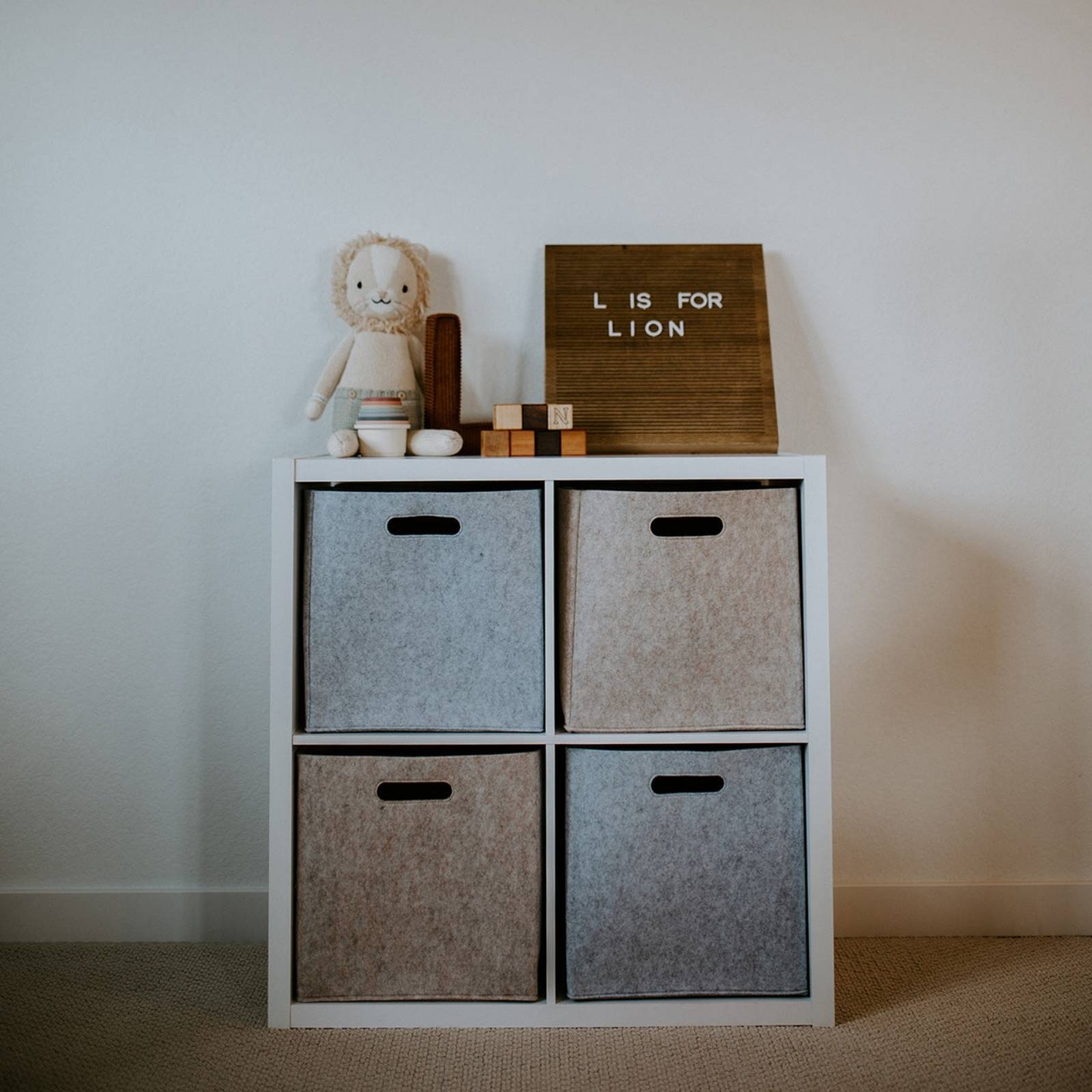 Felt Cube Storage