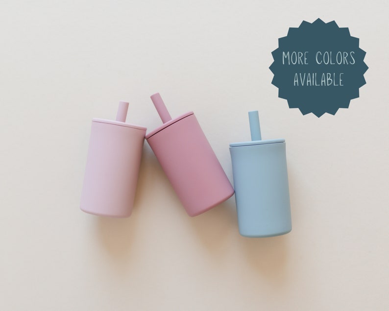 Silicone Straw Cup for Babies & Toddlers - more colors