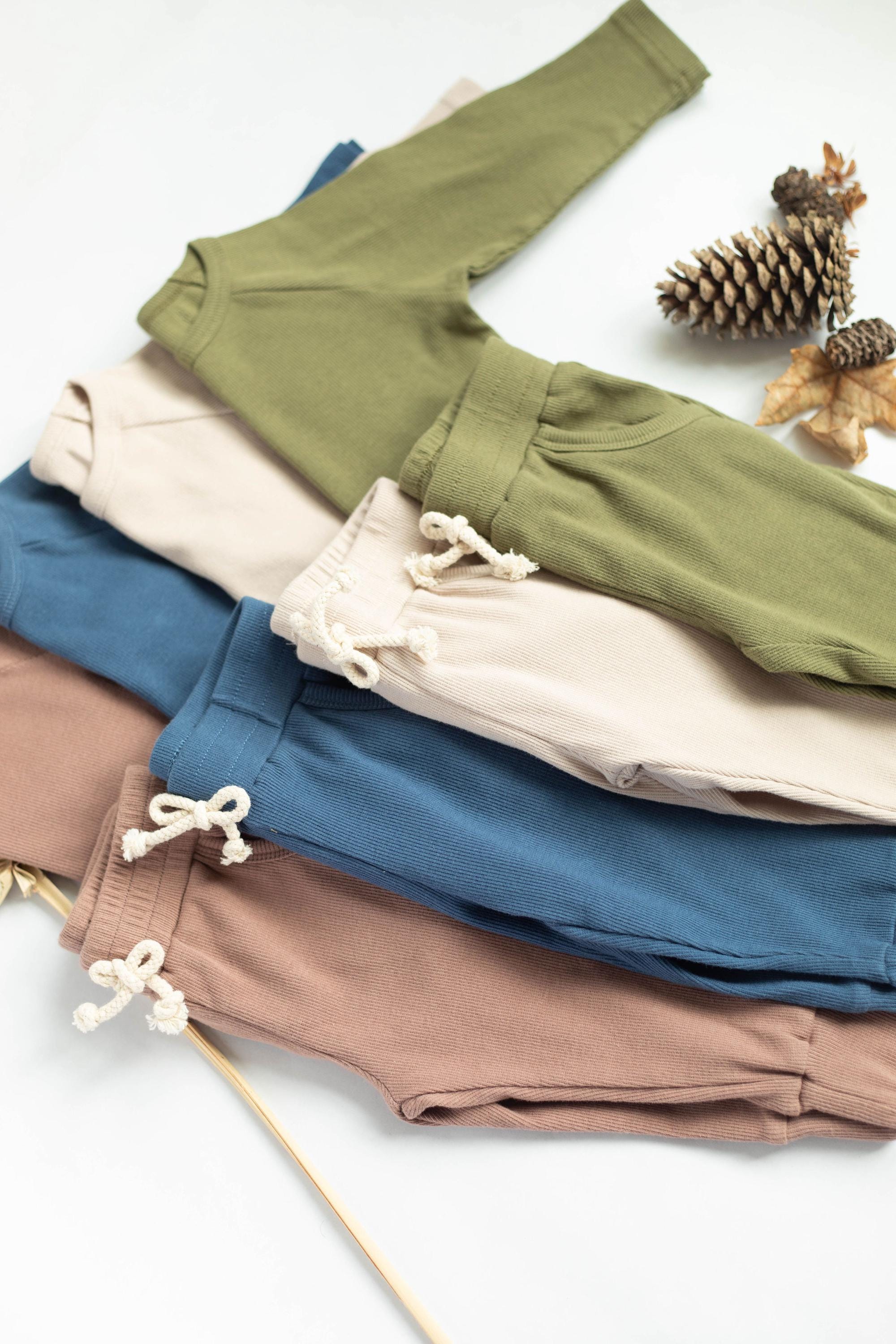 Cozy Ribbed Cotton Set for Kids - Perfect Holiday Gift for Baby and Kids