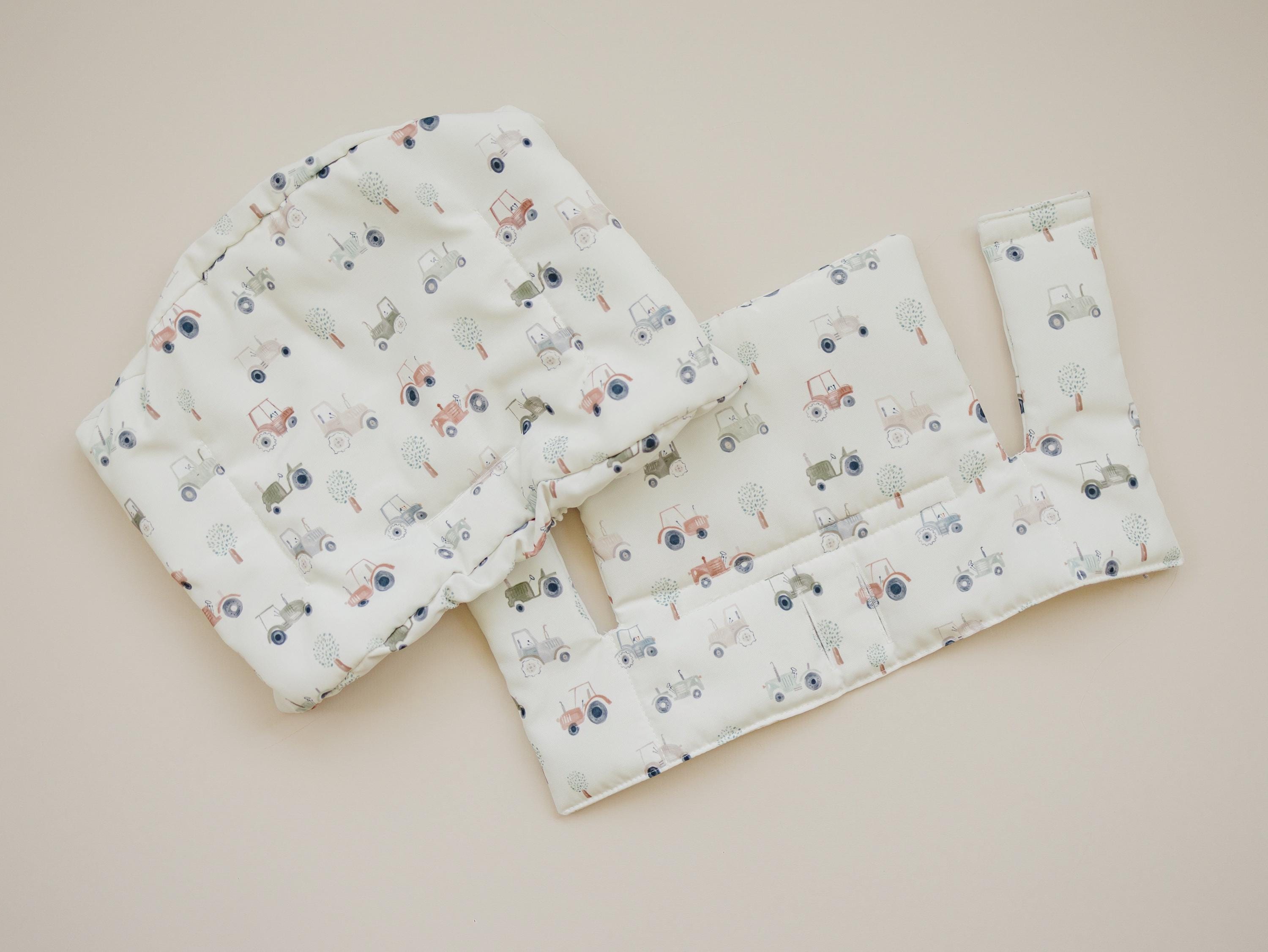 Tiny Tractors Cushion for the Stokke Tripp Trapp Highchair - Wipeable Cover - Baby Highchair Accessories