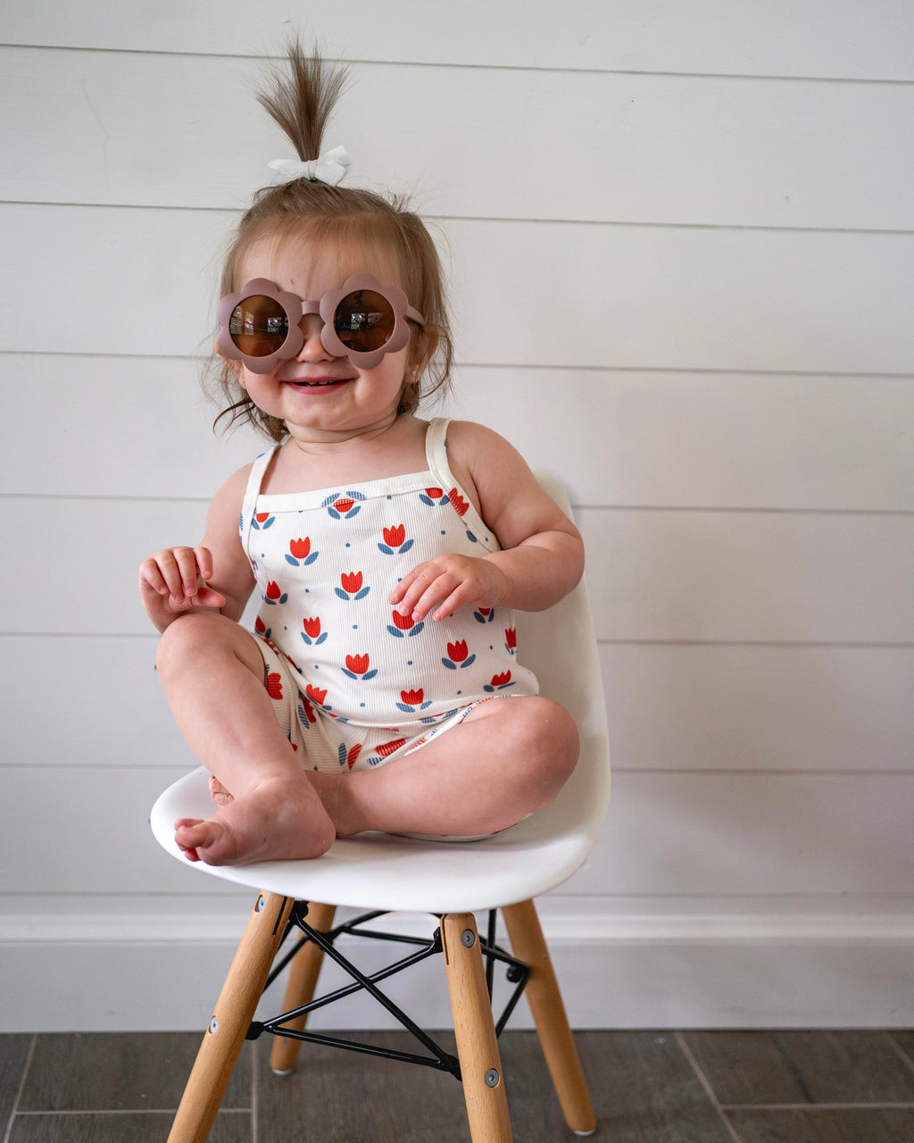 Red White & Blue Tulip Ribbed Bamboo 2pc Tank Set *Sizes 4T-6 left