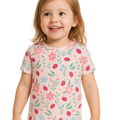 Ladybug Flower Garden Summer Pajama Set