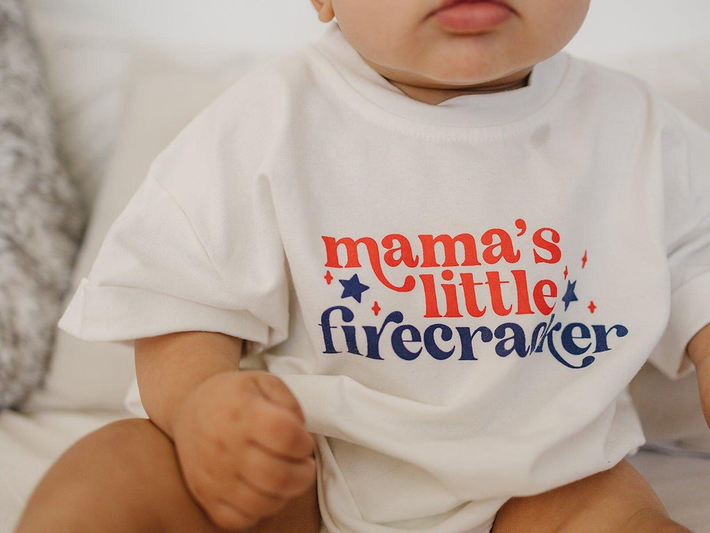 Mama's Little Firecracker T-Shirt Romper