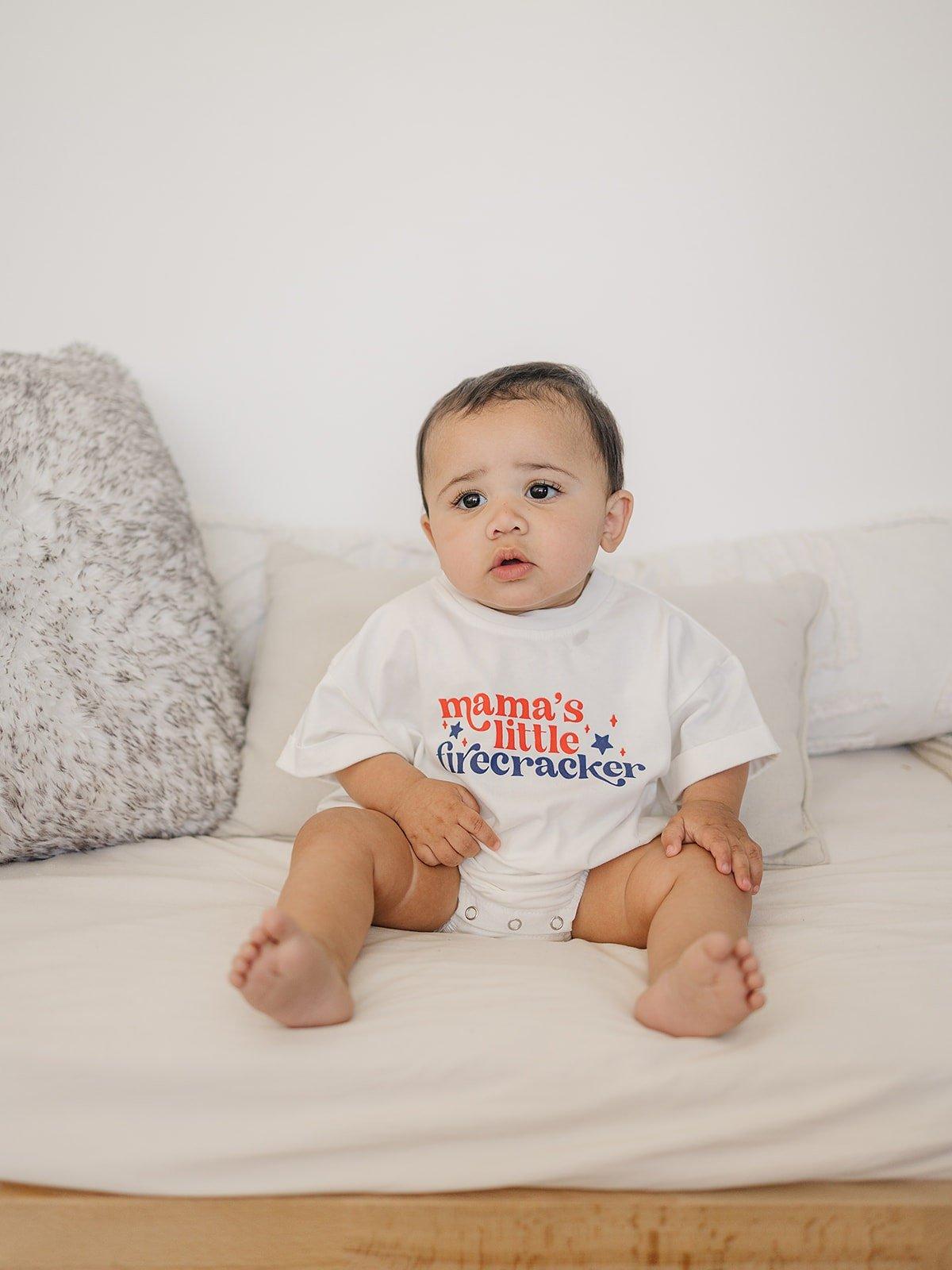 Mama's Little Firecracker T-Shirt Romper