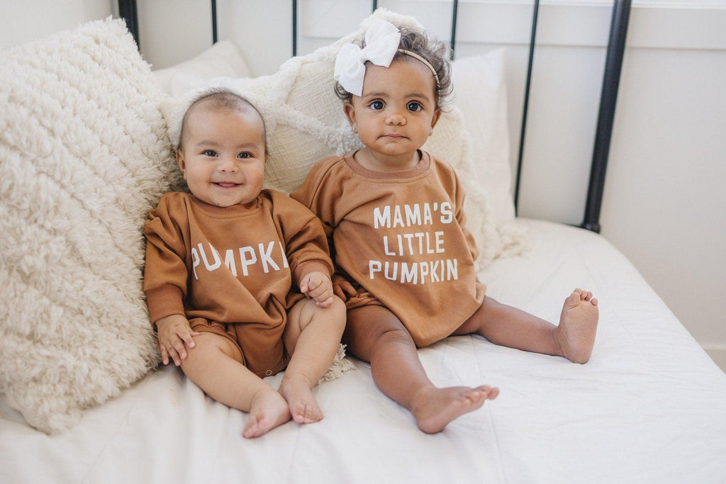Mama's Little Pumpkin Sweatshirt or Sweatshirt Romper