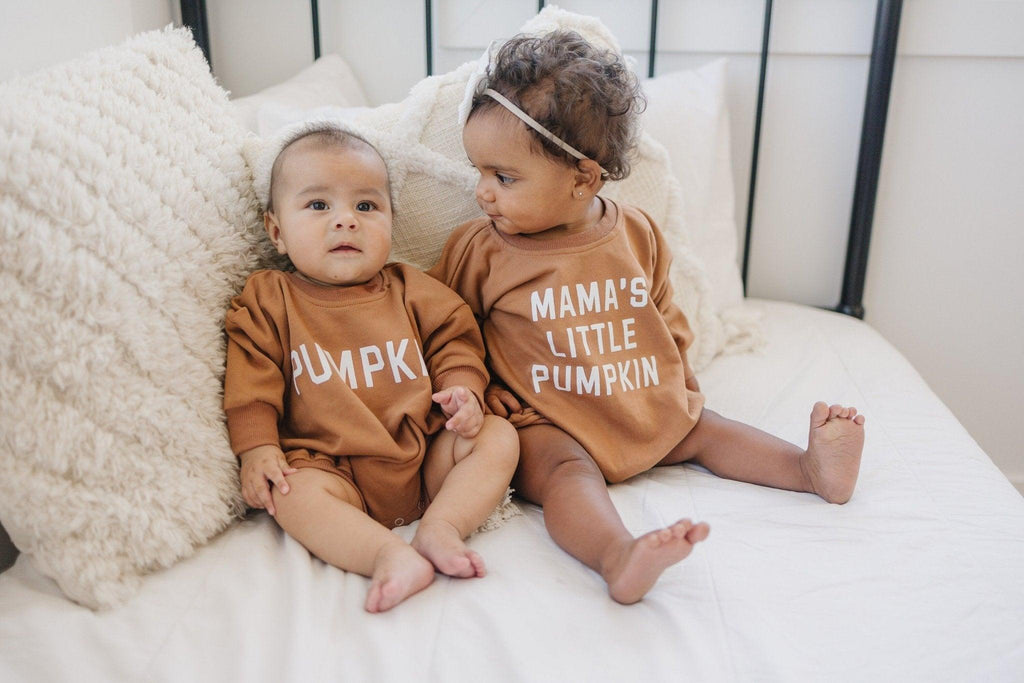 Mama's Little Pumpkin Sweatshirt or Sweatshirt Romper