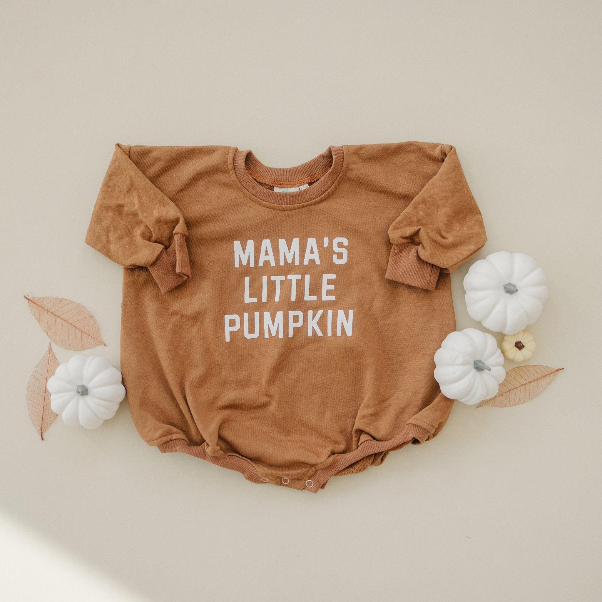 Mama's Little Pumpkin Sweatshirt or Sweatshirt Romper