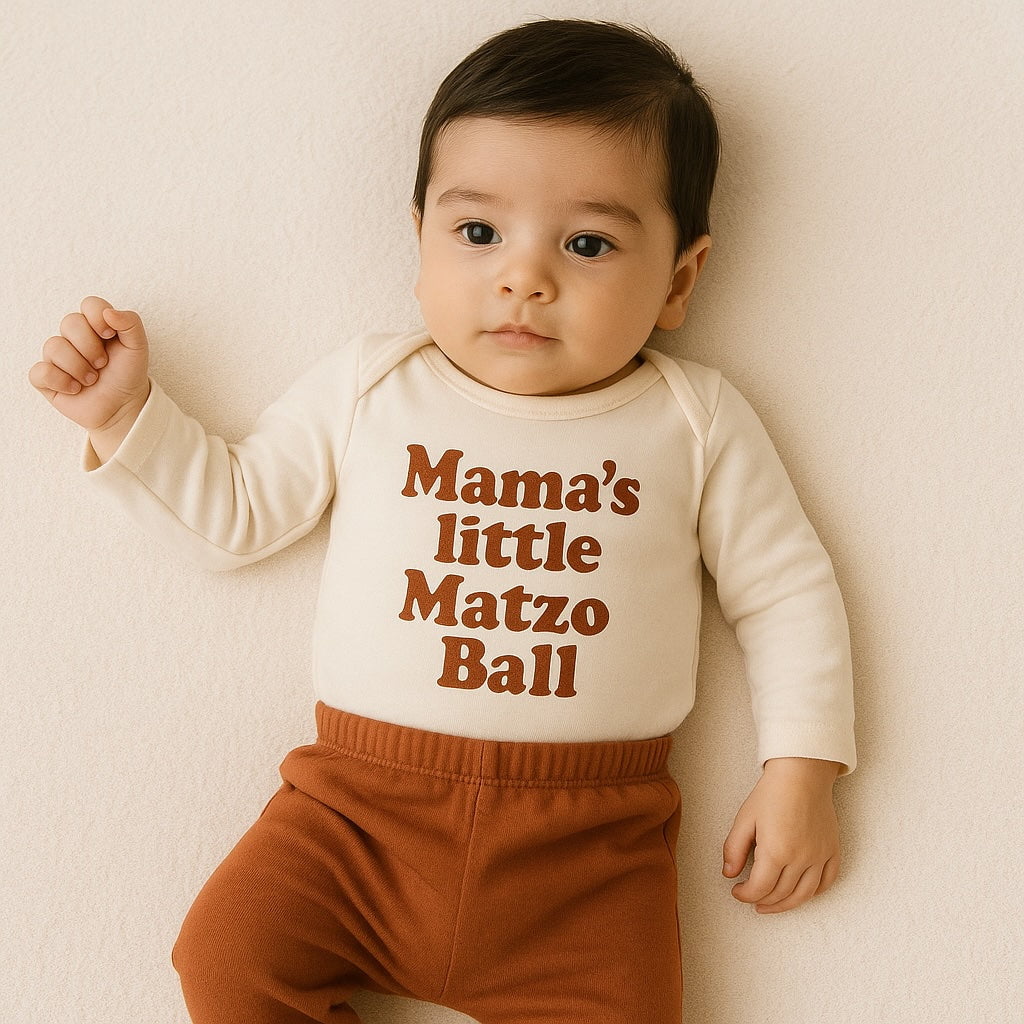long sleeve graphic bodysuit | matzo ball