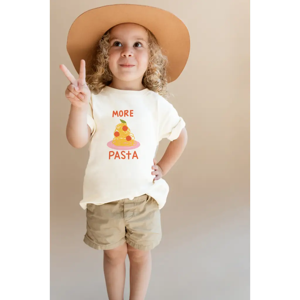 More Pasta Kids Graphic T-Shirt