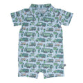 Garbage Trucks Recycle Polo Romper