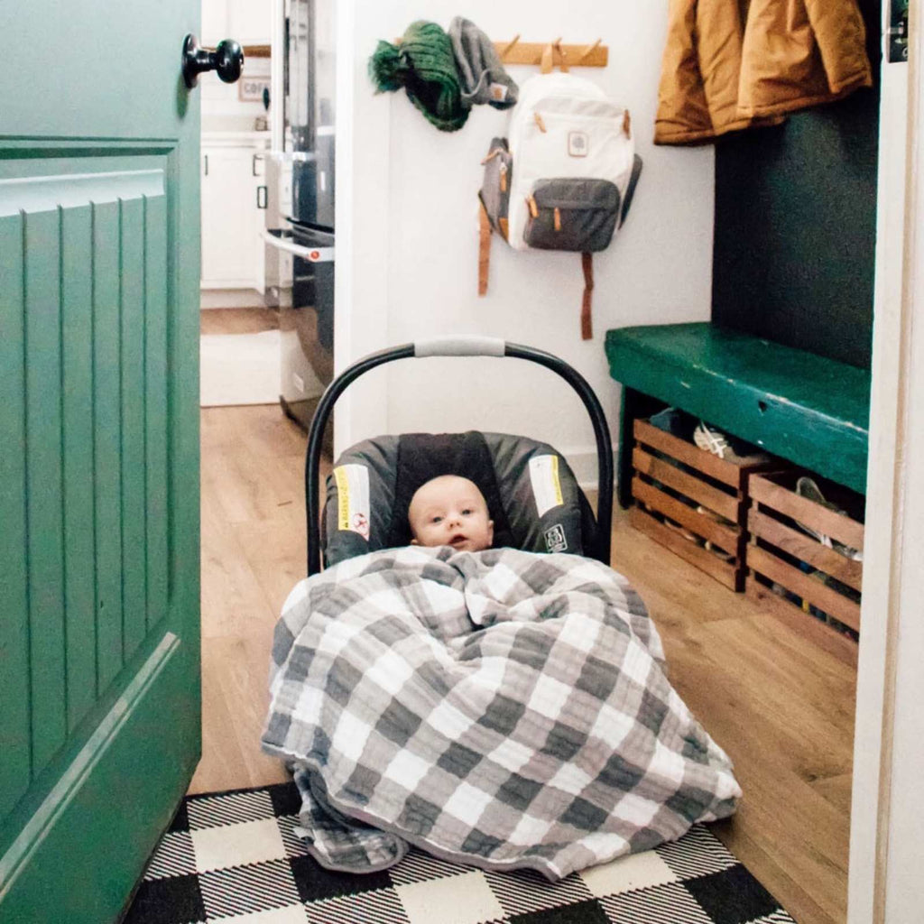 Stormy Blue Checker Quilt