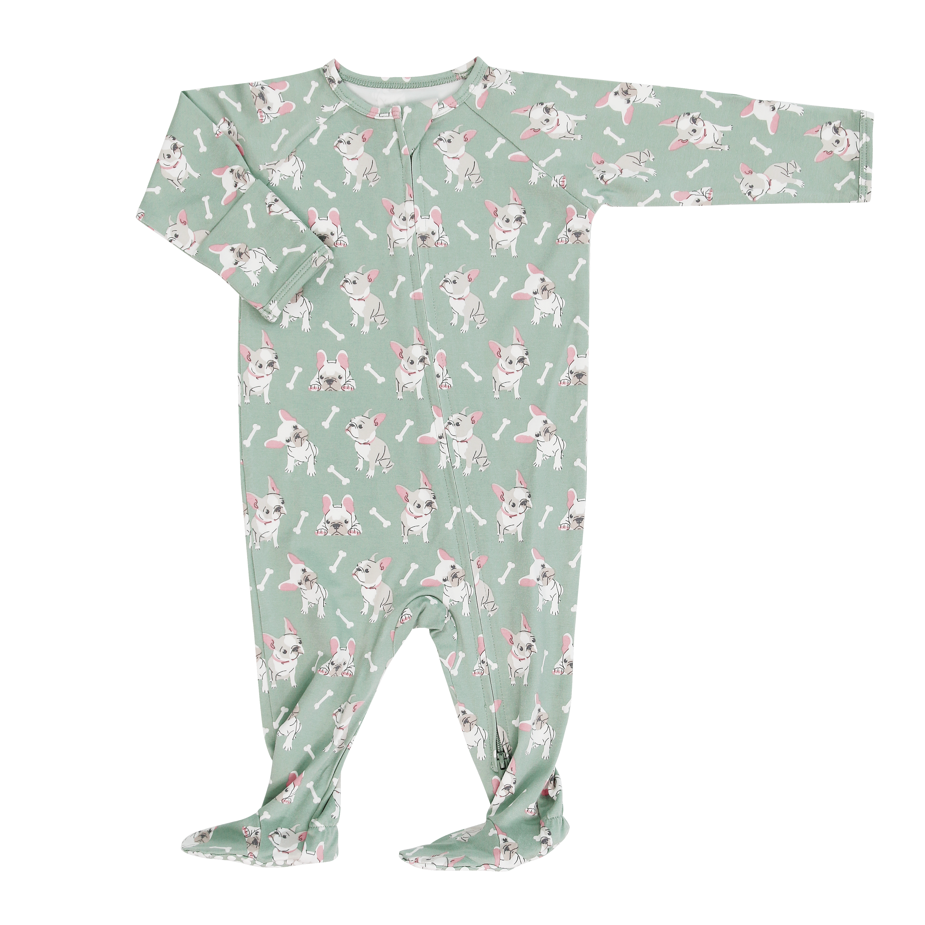 Ruff and Stuff Zipper Footie