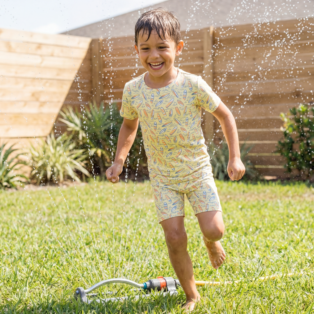 Surfboard Waves Summer Pajama Set