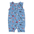 Tank Romper - Rock N Roll Blue