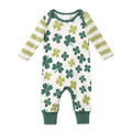 Baby's St. Patty's Shamrocks & Clovers Cotton Romper