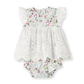Baby Girl's Cottontail Garden Bamboo Skirted Bodysuit